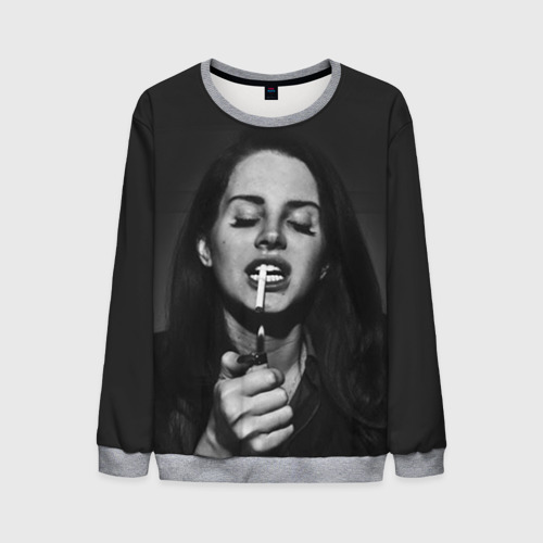 Мужской свитшот 3D Lana Del Rey, цвет меланж