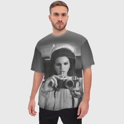 Мужская футболка oversize 3D Lana Del Rey - фото 2