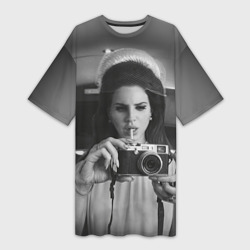 Платье-футболка 3D Lana Del Rey