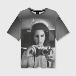 Женская футболка oversize 3D Lana Del Rey