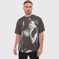 Мужская футболка oversize 3D Lana Del Rey - фото 2