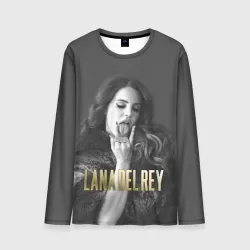 Мужской лонгслив 3D Lana Del Rey