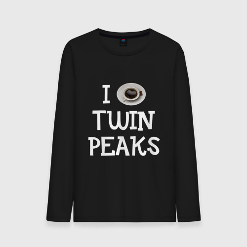 Мужской лонгслив хлопок Twin Peaks , цвет черный