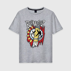 Женская футболка хлопок Oversize Mixed Up Blink-182