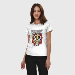 Женская пижама с белой футболкой хлопок Mixed Up Blink-182 - фото 2