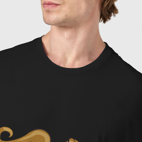 Мужская футболка хлопок с принтом Белка, фото #4