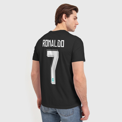 Мужская футболка 3D Cristiano Ronaldo away 2018, цвет 3D печать - фото 4