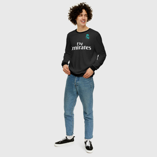Мужской свитшот 3D Cristiano Ronaldo away 2018, цвет черный - фото 5