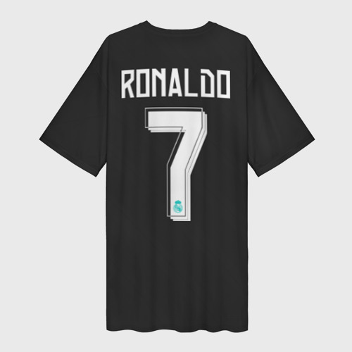 Платье-футболка 3D Cristiano Ronaldo away 2018, цвет 3D печать - фото 2