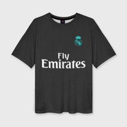 Женская футболка oversize 3D Cristiano Ronaldo away 2018