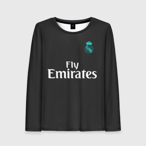 Женский лонгслив 3D Cristiano Ronaldo away 2018, цвет 3D печать