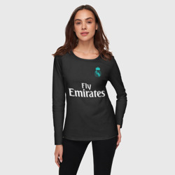 Женский лонгслив 3D Cristiano Ronaldo away 2018 - фото 2