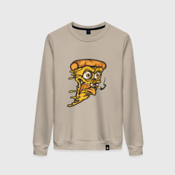 Женский свитшот хлопок Crazy pizza