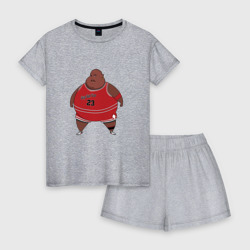 Женская пижама с шортиками хлопок Fat Jordan