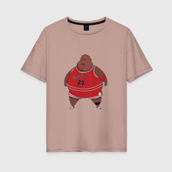 Женская футболка хлопок Oversize Fat Jordan