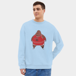 Мужской свитшот oversize без начеса хлопок Fat Jordan - фото 2