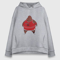 Женское худи Oversize хлопок Fat Jordan