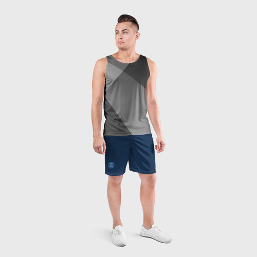 Мужские шорты спортивные ПСЖ, цвет 3D печать - фото 4
