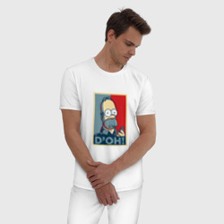 Мужская пижама хлопок Гомер - фото 2