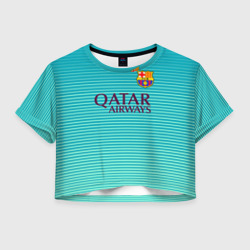 Женская футболка Crop-top 3D Aqua Barcelona