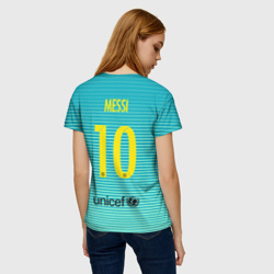 Женская футболка 3D Aqua Messi - фото 2