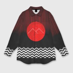 Мужская рубашка oversize 3D Twin Peaks