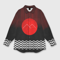 Женская рубашка oversize 3D Twin Peaks