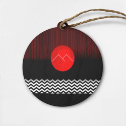 Деревянная игрушка круг Twin Peaks