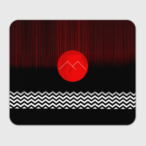 Прямоугольный коврик для мышки Twin Peaks