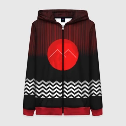 Женская толстовка 3D на молнии Twin Peaks