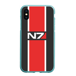 Чехол для iPhone XS Max матовый Mass Effect N7