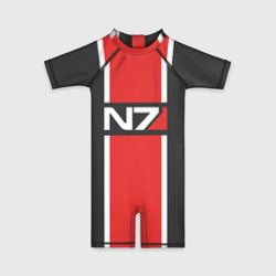 Детский купальный костюм 3D Mass Effect N7