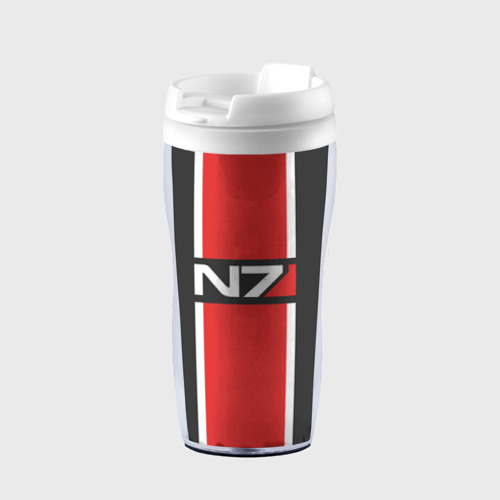 Термокружка-непроливайка Mass Effect N7, цвет белый