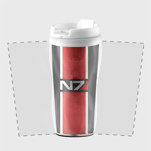 Термокружка-непроливайка Mass Effect N7, цвет белый - фото 2