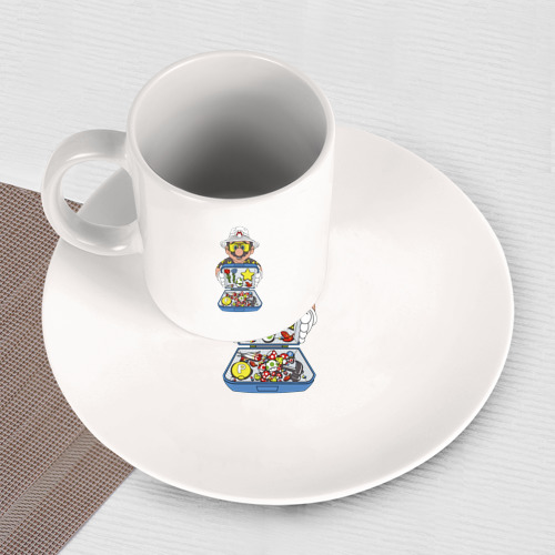 Набор: тарелка + кружка Марио и ненависть в Лас Вегасе - фото 3