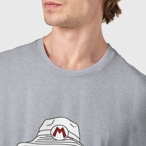 Мужская футболка хлопок Марио и ненависть в Лас Вегасе, цвет меланж - фото 6