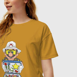 Женская футболка хлопок Oversize Марио и ненависть в Лас Вегасе - фото 2