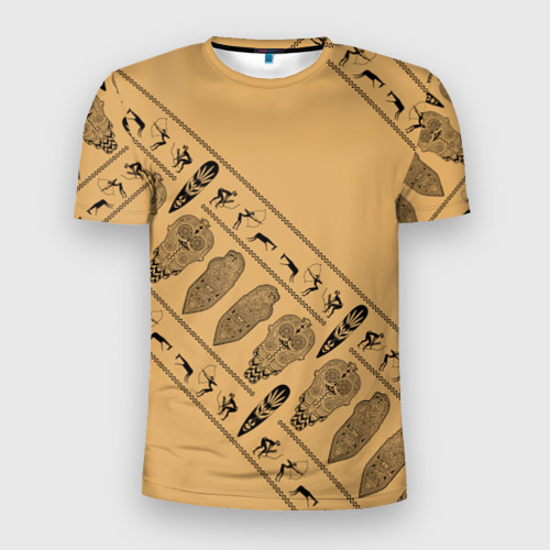 Мужская футболка 3D Slim Tribal, цвет 3D печать