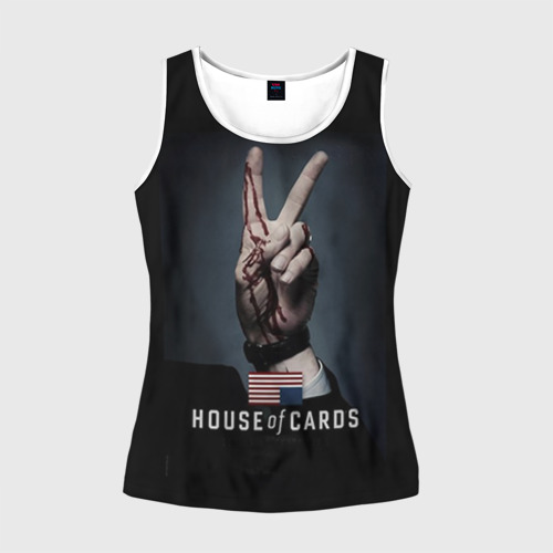 Женская майка 3D House of Cards Фото 01 Женская майка 3D House of Cards Фото 01