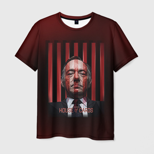 Мужская футболка 3D House of Cards Фото 01 Мужская футболка 3D House of Cards Фото 01