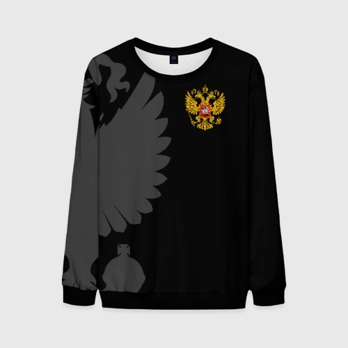 Мужской свитшот 3D Russia - Black collection