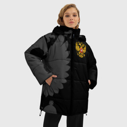 Женская зимняя куртка Oversize Russia - Black collection - фото 2