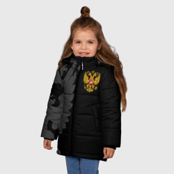Зимняя куртка для девочек 3D Russia - Black collection - фото 2