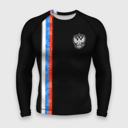 Мужской рашгард 3D Russia - Black collection 2023