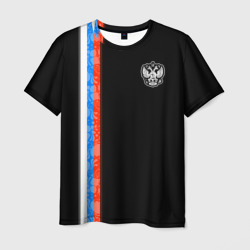 Мужская футболка 3D Russia - Black collection 2023