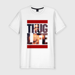 Мужская футболка хлопок Slim Thug life - 2pac