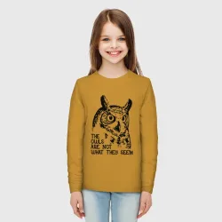 Детский лонгслив хлопок Twin Peaks Owl - фото 2