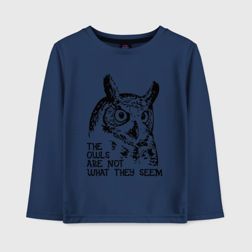 Детский лонгслив хлопок Twin Peaks Owl