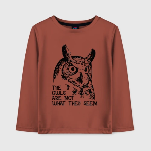 Детский лонгслив хлопок Twin Peaks Owl