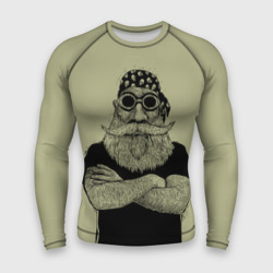 Мужской рашгард 3D Old Hipster